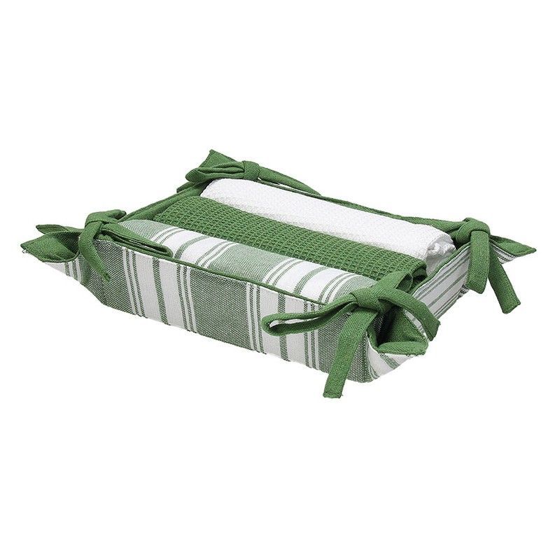 Serie Textile Verde. Servilletero 18X18