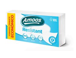 Servilleta amoos resistant 1 capa color blanco 30x30 cm paquete de 200 unidades