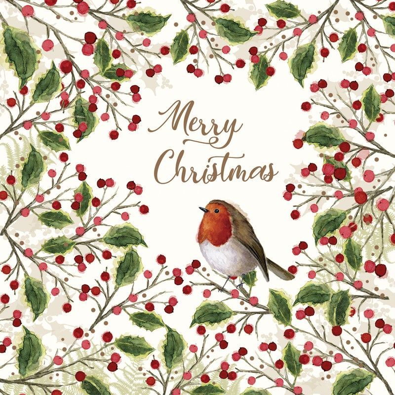 Servilleta Navidad Merry Bird  33x33  PPD