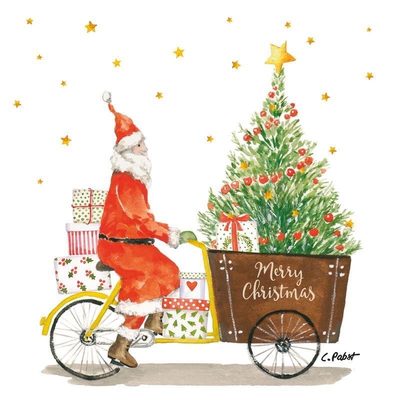 Servilleta Navidad Santa Delivery  33x33  PPD