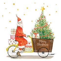 Servilleta Navidad Santa Delivery  33x33  PPD