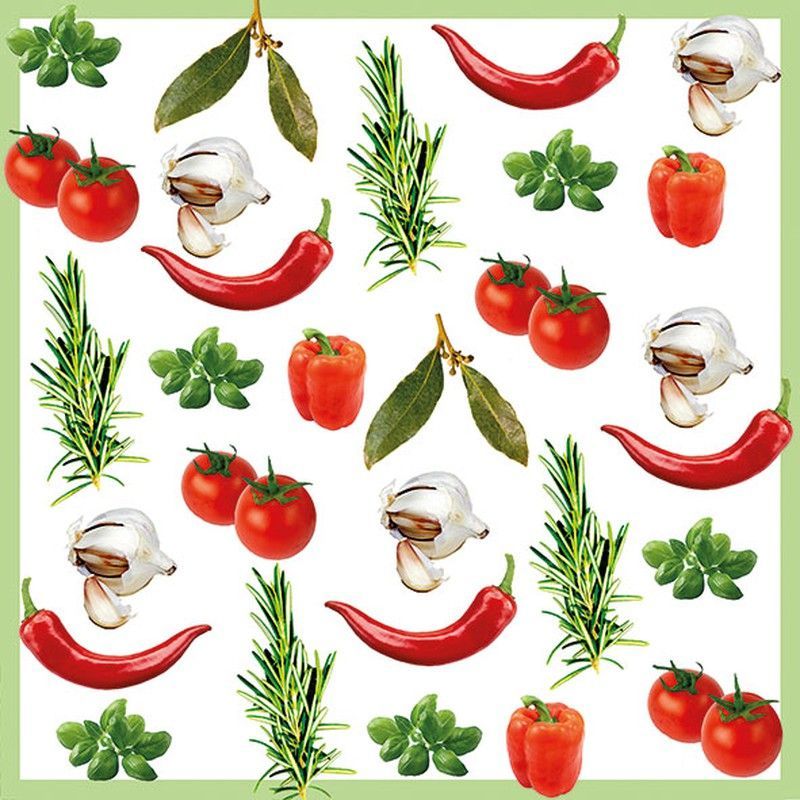 Servilletas Ambiente 33x33 20 ud ITALIAN VEGETABLES