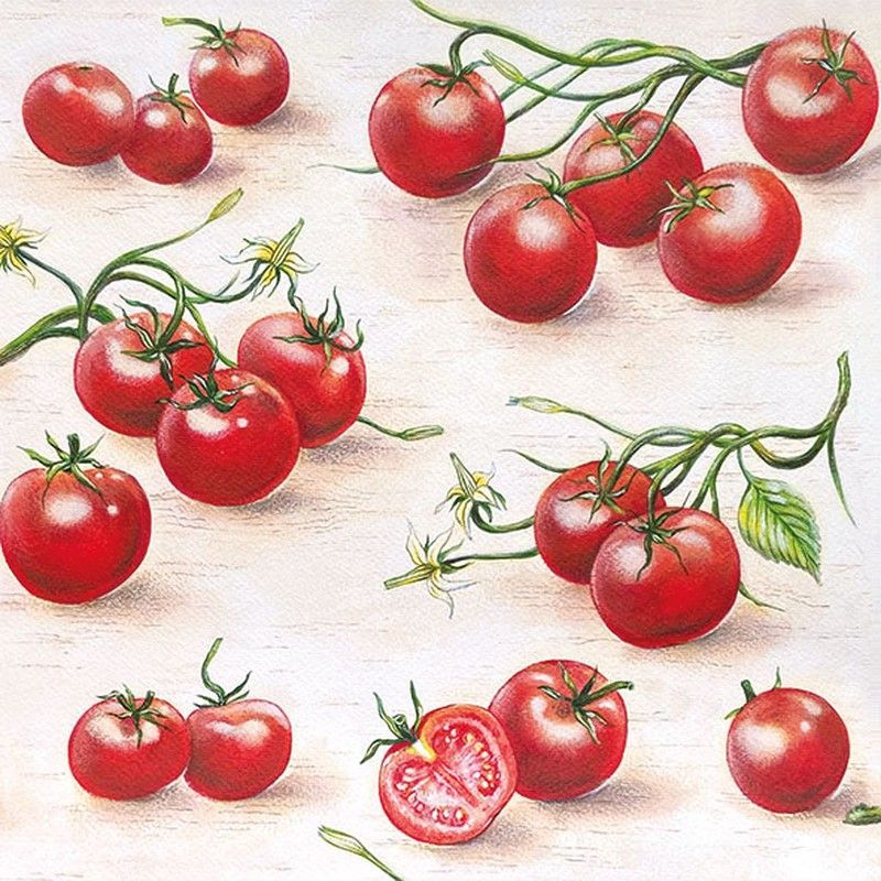 Servilletas Ambiente 33x33 20 ud TOMATOES