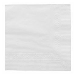 SERVILLETAS ECOLABEL 2 CAPAS 18 G/M2 20x20 CM BLANCO TISSUE (4800 UNID.)