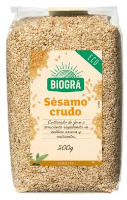 Sésamo crudo 500g Semillas Ecológicas Biogra