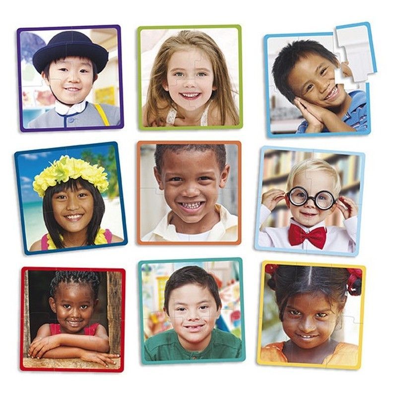 Set 12 puzzles - Niños felices del mundo
