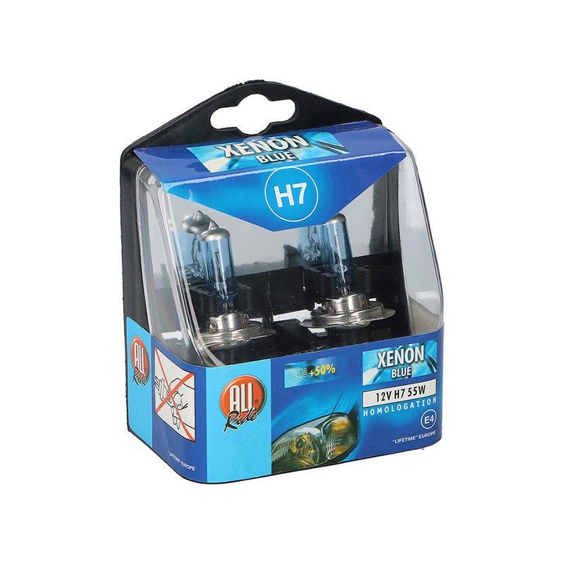 Set 2 bombillas para coche 12v h7 xenon 55w dunlop