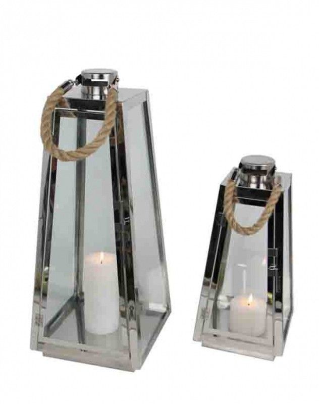 Set 2 farolillos Inox COFERDROZA