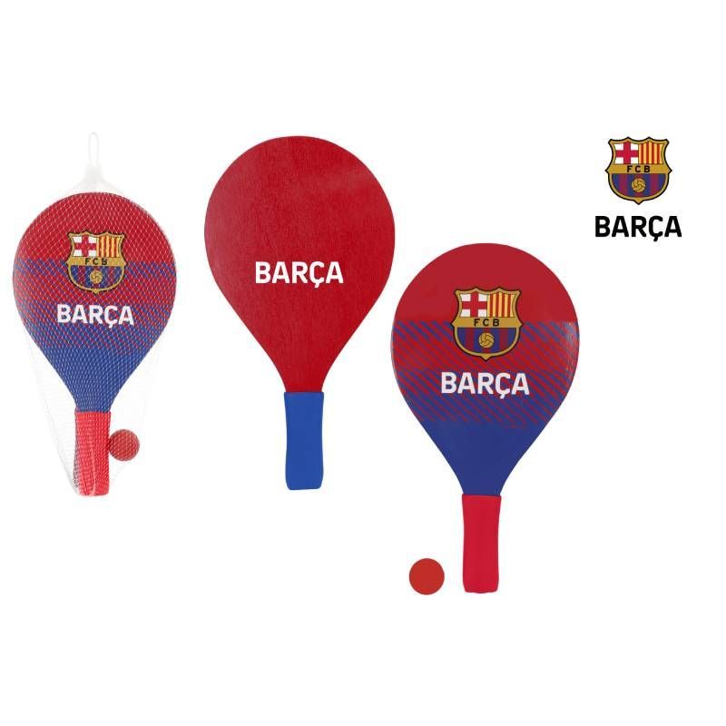 SET 2 PALAS MADERA F.C.BARCELONA