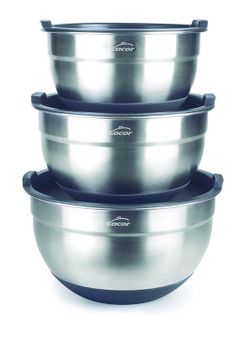 Set 3 Boles Cocina Repostería Antideslizantes 16-18-20Cm Lacor