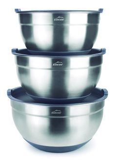 Set 3 Boles Cocina Repostería Antideslizantes 20-22-24Cm Lacor