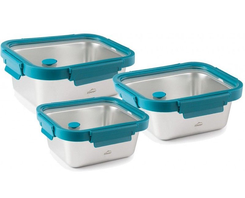 Set 3 recipientes inox