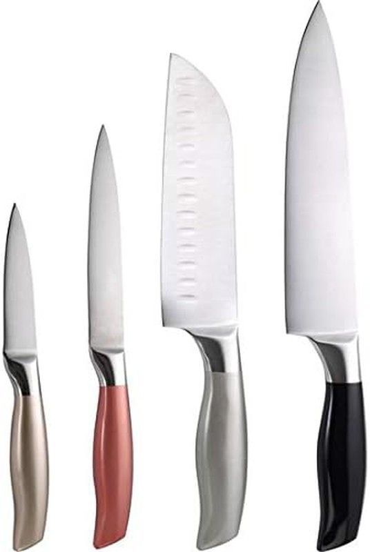 Set 4 Cuchillo Acero Inox Neon