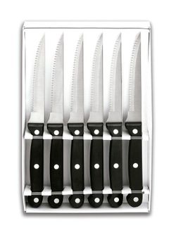 Set 6 Cuchillos Chuleteros Micro Dentados Lacor