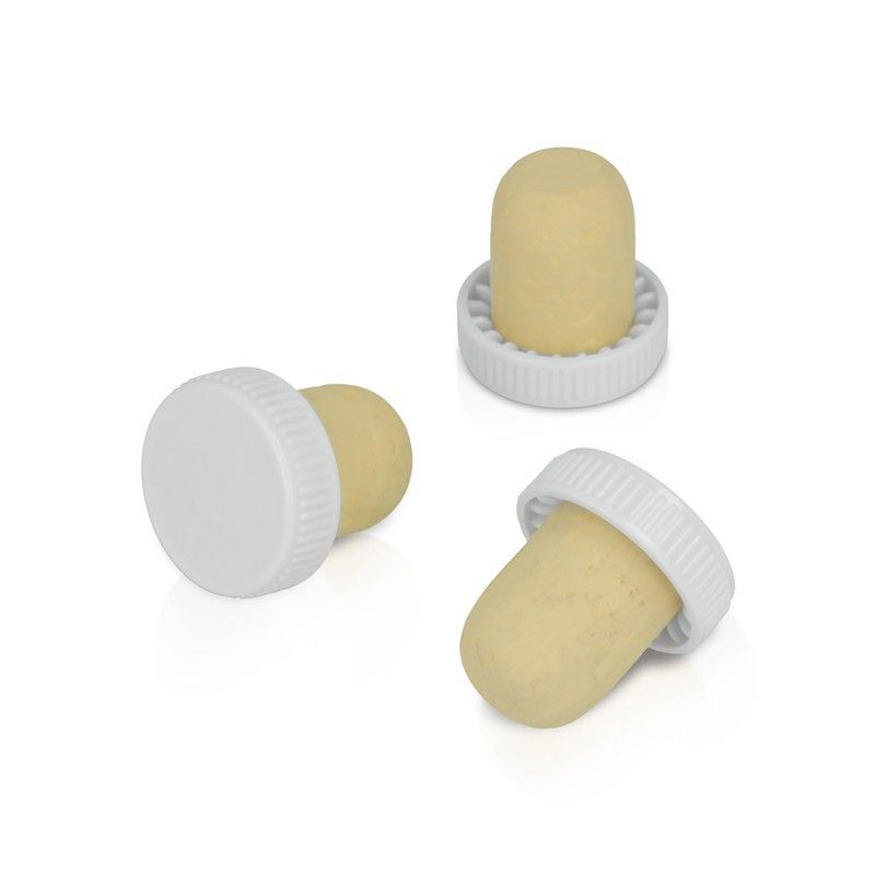 Set 6 Tapones Corcho C/Cabeza De Plastico Metaltex