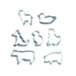 Set 7 cortapastas granja