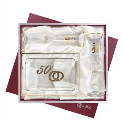 Set Bandeja+Copas Conmemorativo GA4250C Alianzas 50 Años