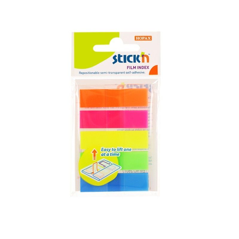 Set Banderitas neón de 5 Colores 45x12 mm