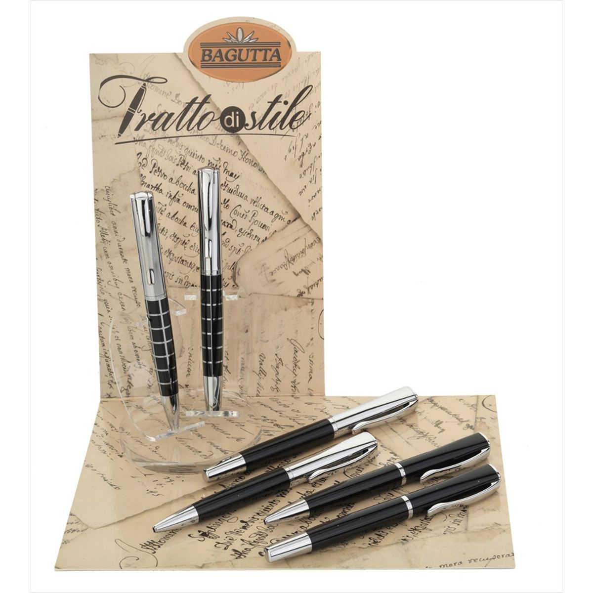 Set Bolígrafo-Roller Acero HK6006 (6) Unidades