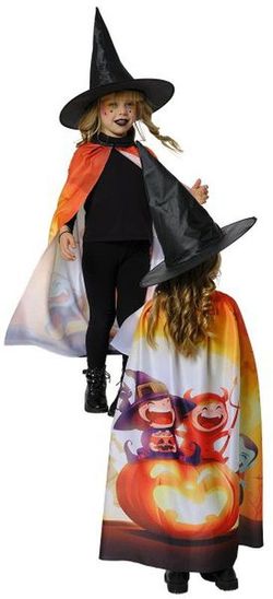 Set bruja & friends (capa + sombrero)