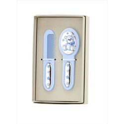 Set Cepillo-Peine Plástico EV3466/04C Celeste Panda & Estrellas