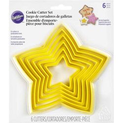 Set cortador galletas estrella set 6 uds wilton