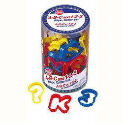 Set cortador galletas letras y números set 50 uds wilton