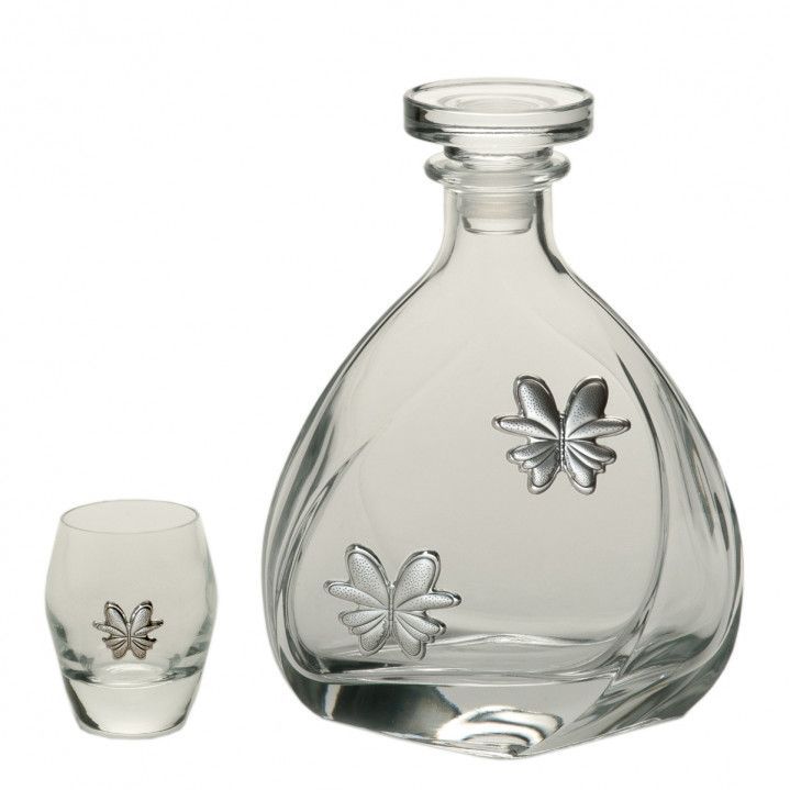 Set Cristal GA3036 Botella De Licor + (6) Vasos Chupito