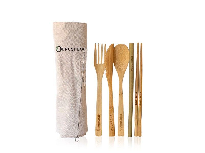 Set Cubiertos de bambú