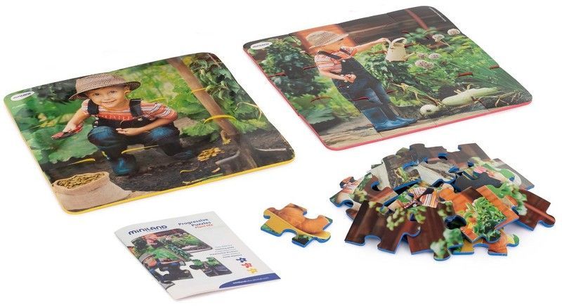 Set de 3 puzzles progresivos: Vida de una planta