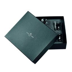 Set de 4 vasos bajos con botella de whisky de cristal transparente, 40 x 34 x 11,1 cm | Avenue