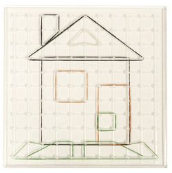 Set de 6 geoplanos transparente 23 cm