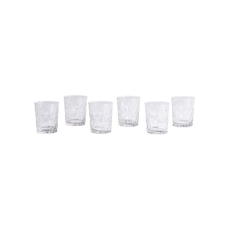 Set de 6 Vasos de Cristal Craff, Ø8x10cm