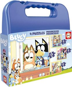Set De Cuatro Puzzles Progresivos Bluey - Educa