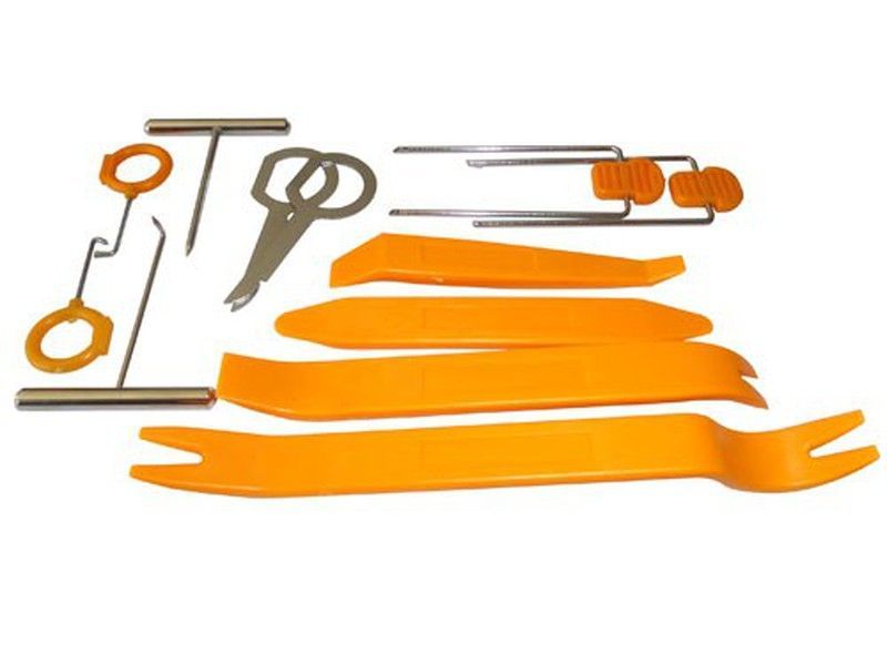 Set de herramientas para el desmontaje de autorradios y paneles