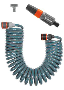 Set de manguera flexible en espiral 15 m Gardena