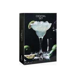 Set de Margaritas de acero inoxidable en plata, 24 x 31 x 11 cm