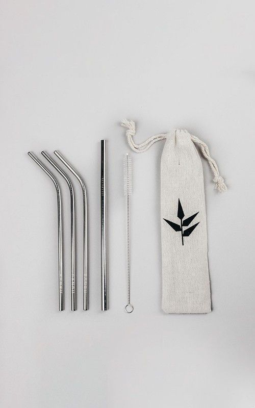 Set de pajitas Acero Inoxidable