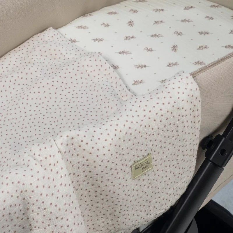 Set de Sábana bajera ajustable para capazo + muselina Mimosa