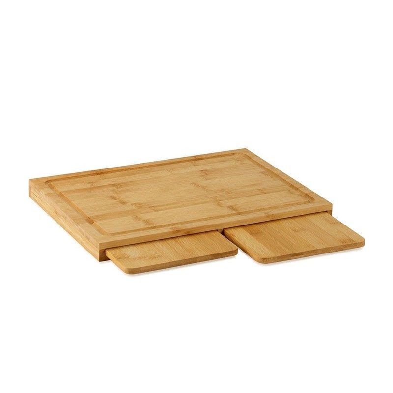 Set de tablas de corte de bambú en natural, 35 x 25 x 2,5 cm