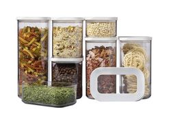 Set de tarros de cocina modula de mepal 7 pzas - blanco