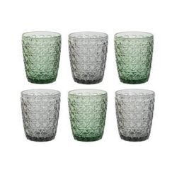 Set de vasos de cristal en multicolor, 8 x 8 x 10 cm | Colors
