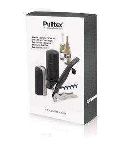 Set de vino 3 pzs pulltex negro