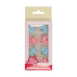 Set decoración postres love birds 16 uds funcakes