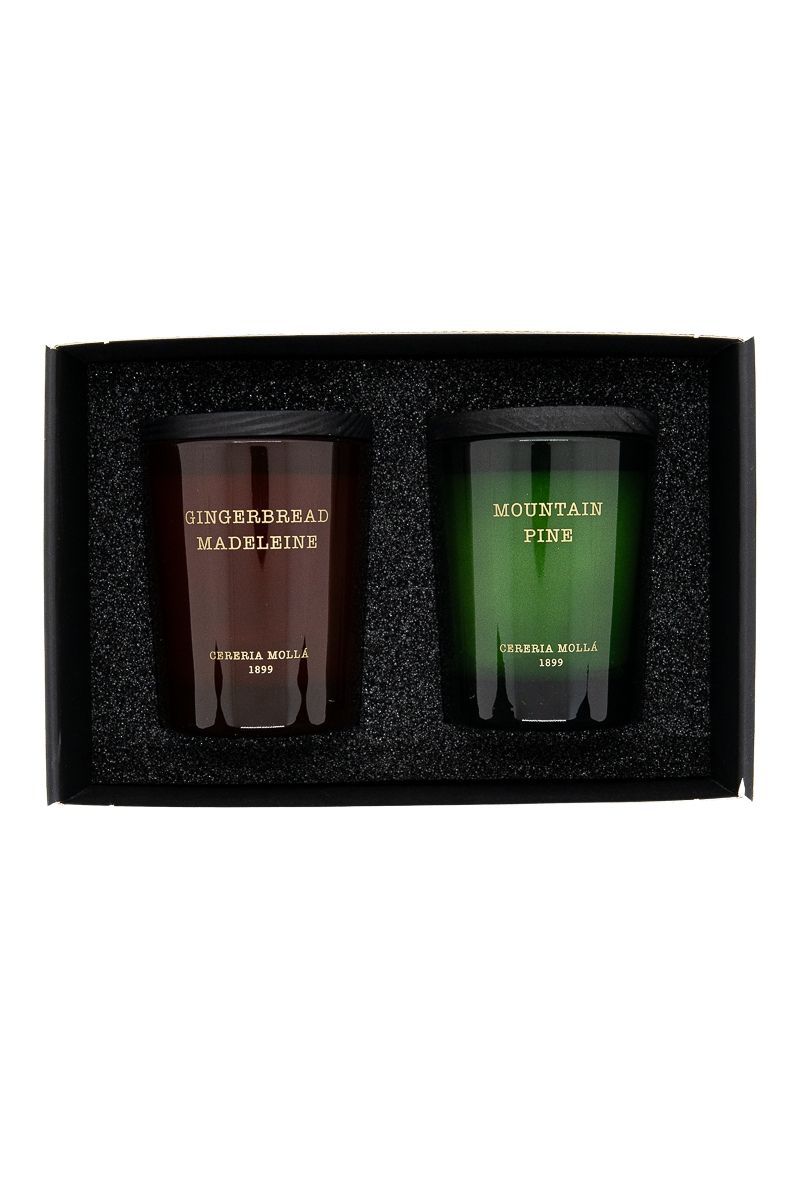 Set dos Candles 70 gr. Gingerbread Madeleine / Mountaine Pine