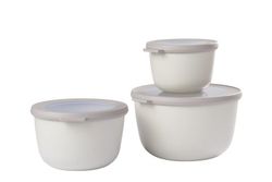 Set fiambreras cirqula 3 pzas (500+1000+2000) - blanco nórdico