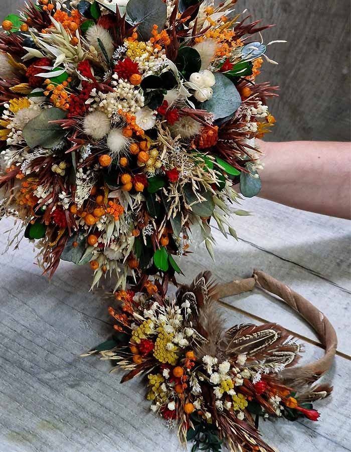 Set Floral Novia Otoñal