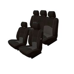 Set Fundas Asien. Del./Tras. Neg/Gris FUNSEAT0301 PCY