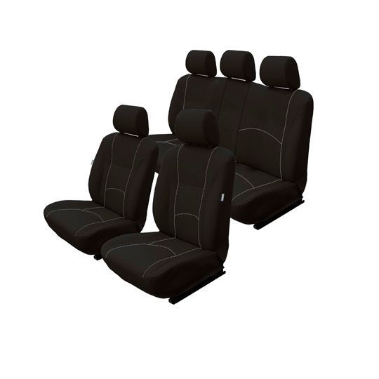 Set Fundas Asien. Del./Tras. Negro FUNSEAT0300 PCY