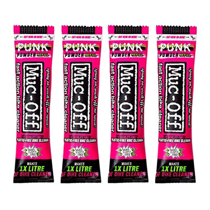 Set Limpiador para Bicicleta Muc-Off Punk Powder (4 Unidades) | Limpieza ecológica, potente y sin plástico